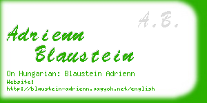 adrienn blaustein business card